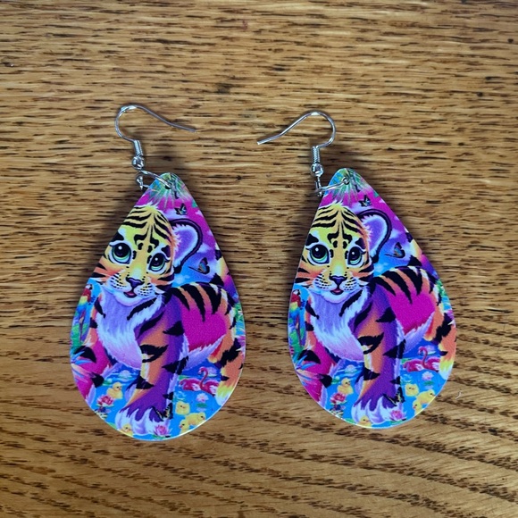 Lisa Frank Earrings - Picture 2 of 3